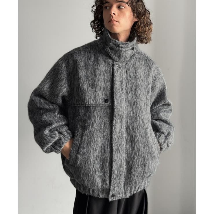シャギーファー素材2way襟デザインブルゾン Shaggy Fur | Classical Elf Men | 詳細画像19 
