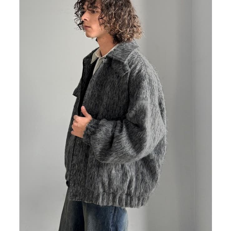 シャギーファー素材2way襟デザインブルゾン Shaggy Fur | Classical Elf Men | 詳細画像21 