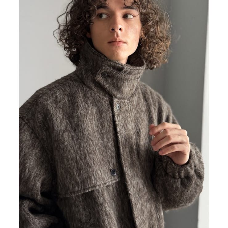 シャギーファー素材2way襟デザインブルゾン Shaggy Fur | Classical Elf Men | 詳細画像7 
