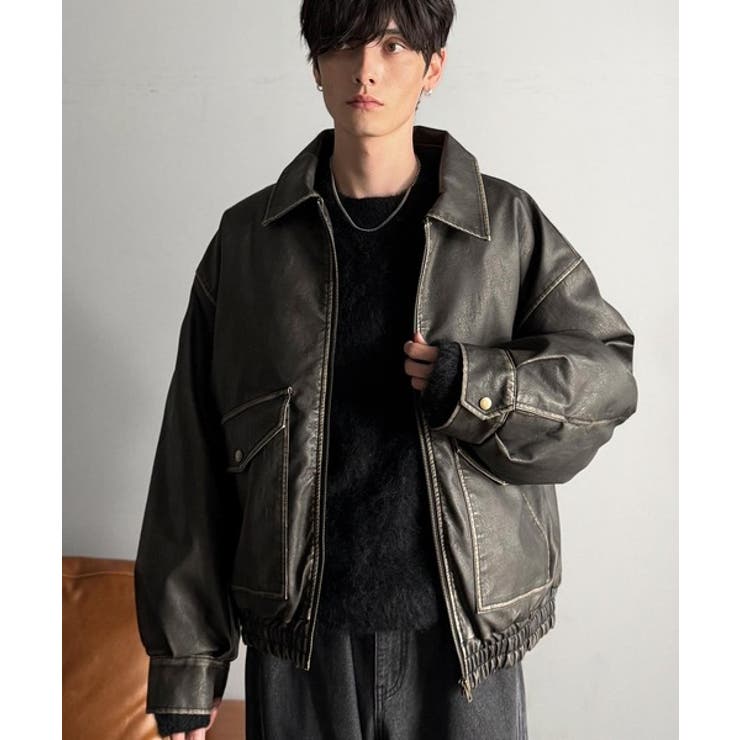 【Classical Origin】「Sランク。」ヴィンテージレザー中綿入りブル… | Classical Elf Men | 詳細画像8 