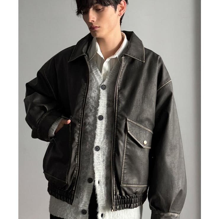 【Classical Origin】「Sランク。」ヴィンテージレザー中綿入りブル… | Classical Elf Men | 詳細画像9 