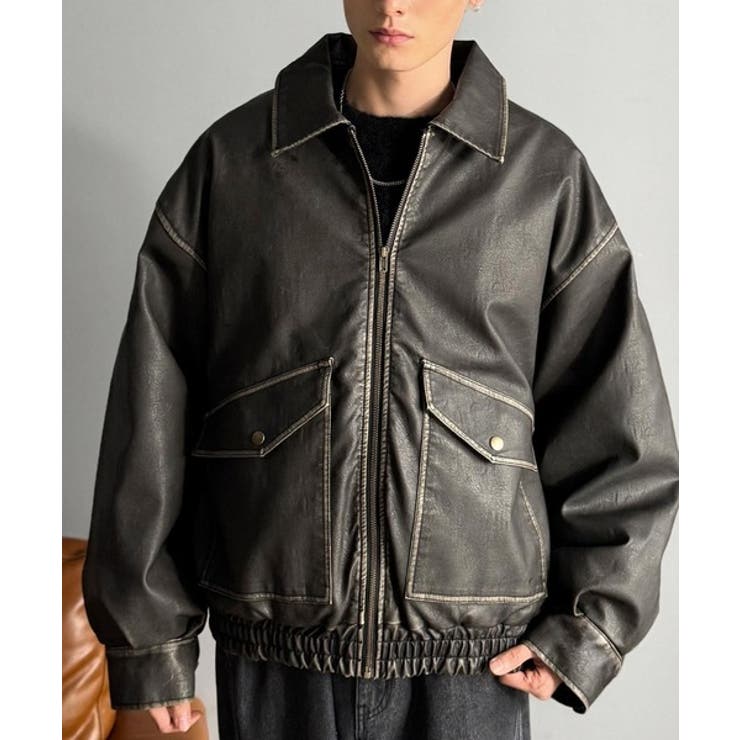 【Classical Origin】「Sランク。」ヴィンテージレザー中綿入りブル… | Classical Elf Men | 詳細画像1 