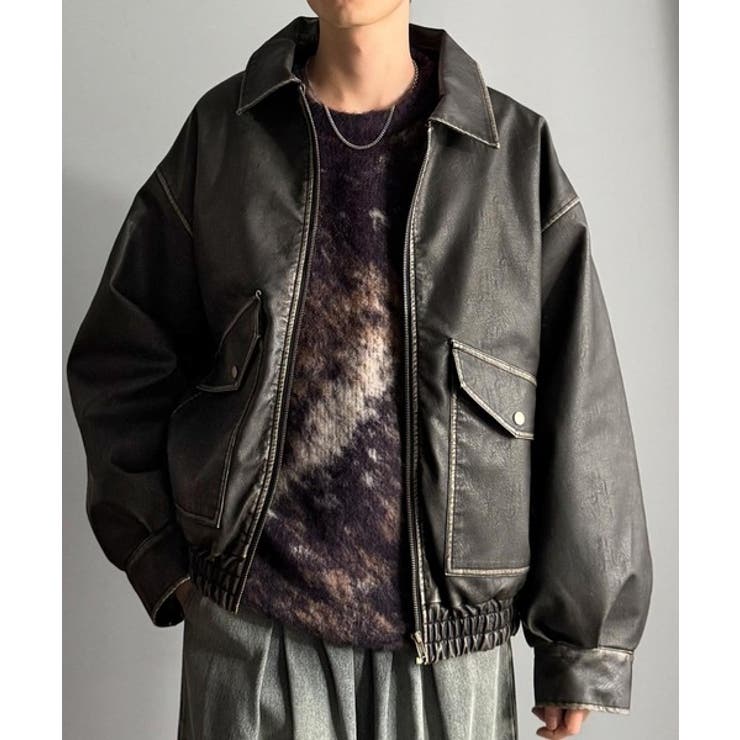 【Classical Origin】「Sランク。」ヴィンテージレザー中綿入りブル… | Classical Elf Men | 詳細画像3 