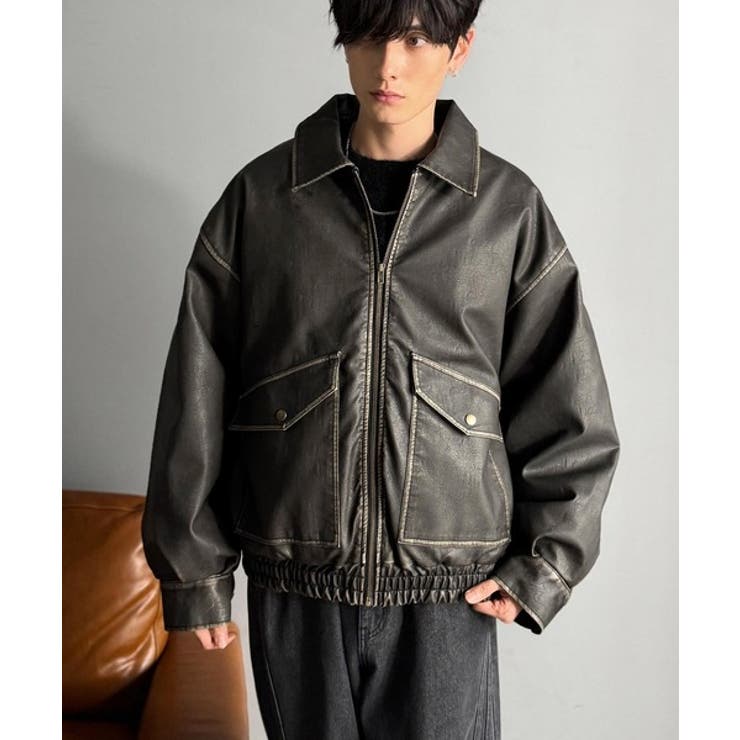 【Classical Origin】「Sランク。」ヴィンテージレザー中綿入りブル… | Classical Elf Men | 詳細画像6 