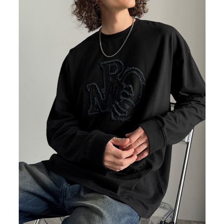 「一軍確定。」フリンジパッチワーク使いリラックスTシャツ Fringe and | Classical Elf Men | 詳細画像16 