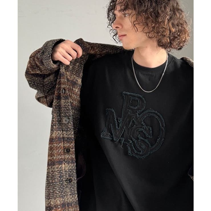 「一軍確定。」フリンジパッチワーク使いリラックスTシャツ Fringe and | Classical Elf Men | 詳細画像20 