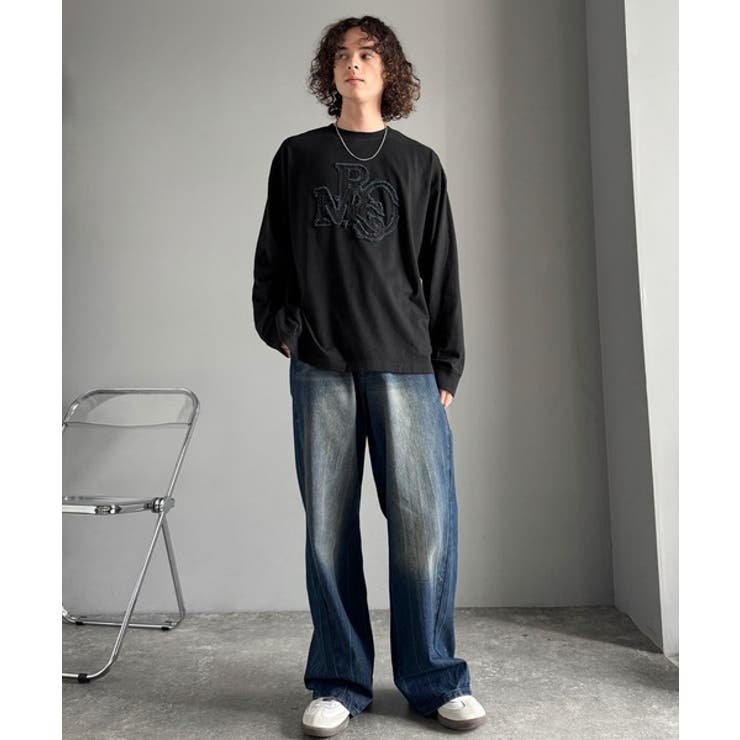 「一軍確定。」フリンジパッチワーク使いリラックスTシャツ Fringe and | Classical Elf Men | 詳細画像23 