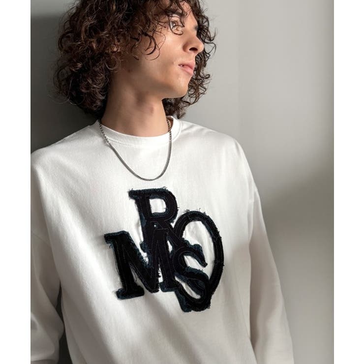 「一軍確定。」フリンジパッチワーク使いリラックスTシャツ Fringe and | Classical Elf Men | 詳細画像2 