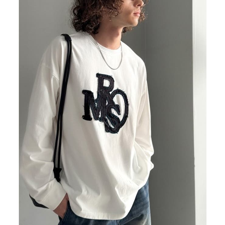 「一軍確定。」フリンジパッチワーク使いリラックスTシャツ Fringe and | Classical Elf Men | 詳細画像3 