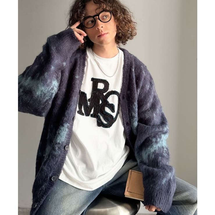 「一軍確定。」フリンジパッチワーク使いリラックスTシャツ Fringe and | Classical Elf Men | 詳細画像4 