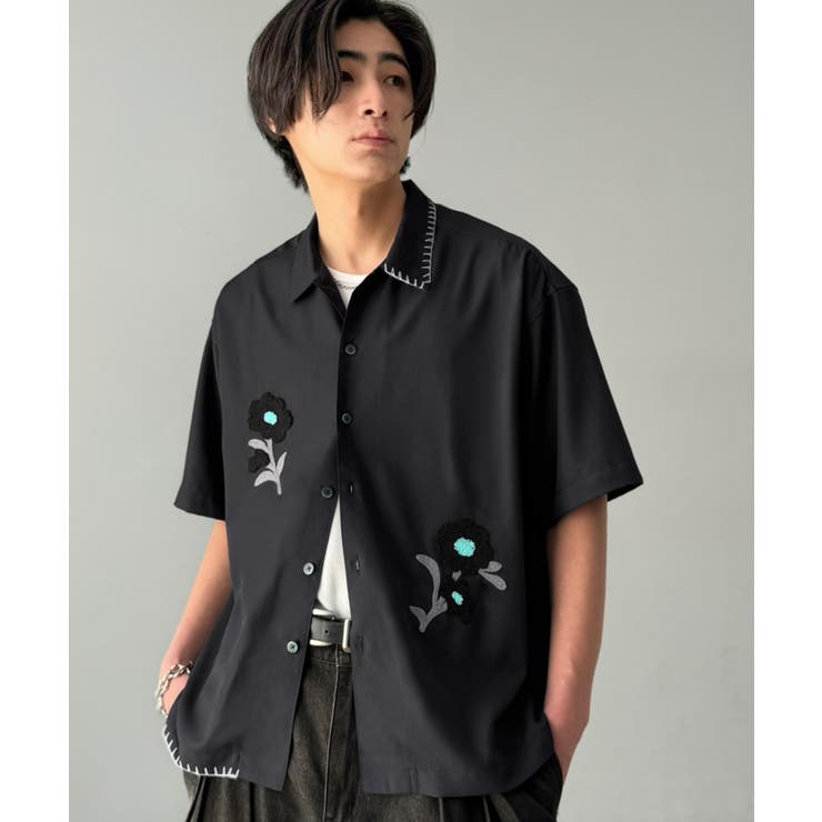 【接触冷感機能付き】サガラ刺繍フラワーステッチシャツ Cool Touch | Classical Elf Men | 詳細画像24 