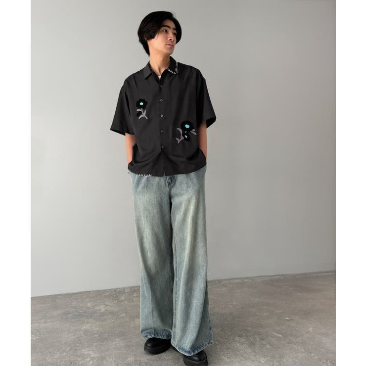 【接触冷感機能付き】サガラ刺繍フラワーステッチシャツ Cool Touch | Classical Elf Men | 詳細画像29 