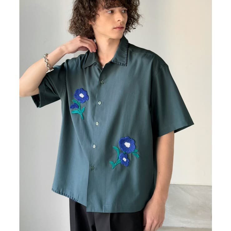 【接触冷感機能付き】サガラ刺繍フラワーステッチシャツ Cool Touch | Classical Elf Men | 詳細画像35 