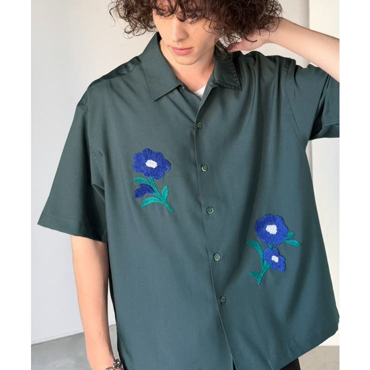 【接触冷感機能付き】サガラ刺繍フラワーステッチシャツ Cool Touch | Classical Elf Men | 詳細画像39 