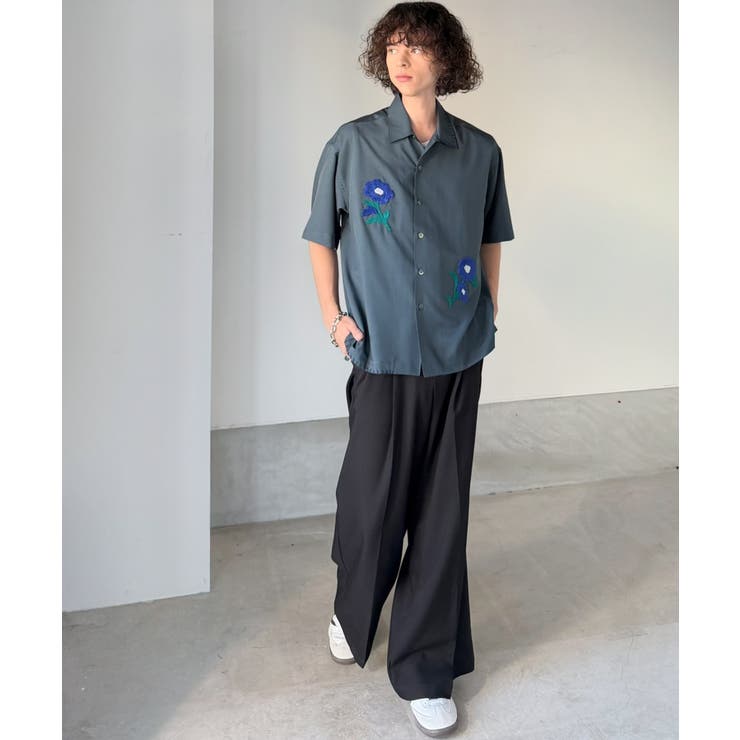 【接触冷感機能付き】サガラ刺繍フラワーステッチシャツ Cool Touch | Classical Elf Men | 詳細画像40 