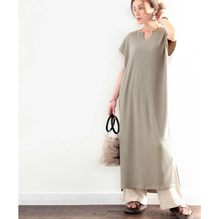 キーネック ワッフルワンピース サーマルスキッパーロングワンピース 品番 Wz Classical Elf クラシカルエルフ のレディースファッション通販 Shoplist ショップリスト