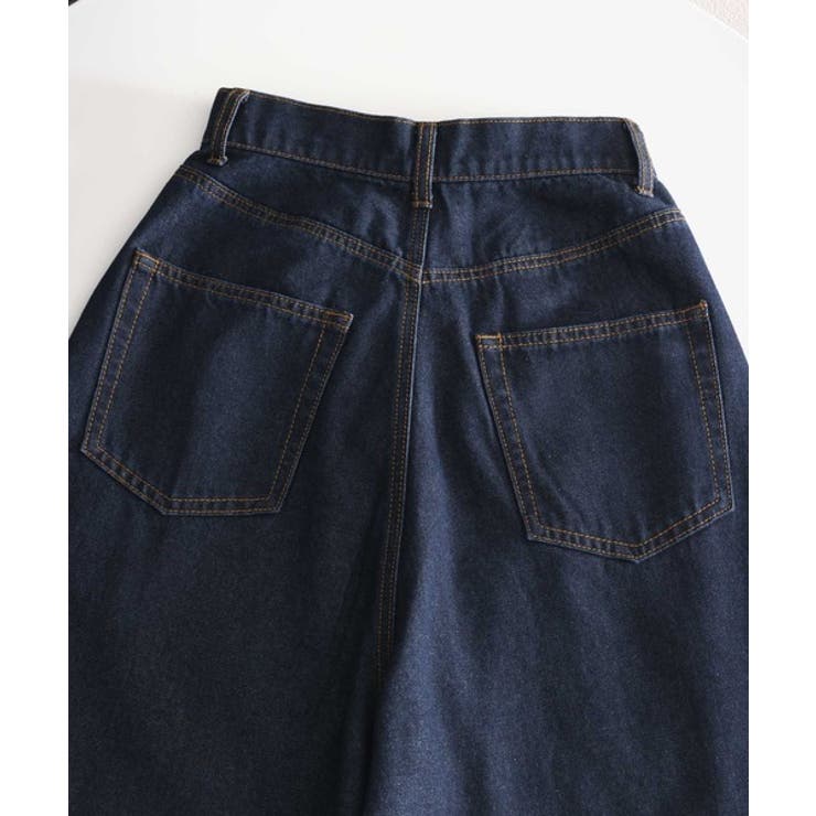ゆったりハイウエストワイドストレート無地デニム＆チノパンツ | Classical Elf  | 詳細画像68 