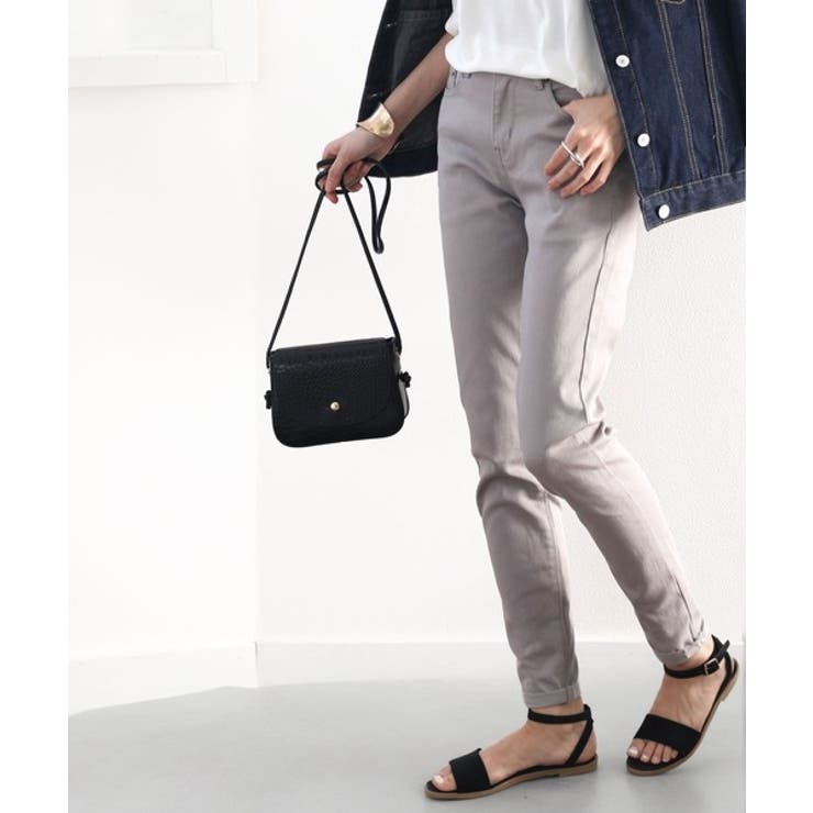 スーパーストレッチスキニー無地レギュラーデニム&チノパンツ(フルレングス) | Classical Elf  | 詳細画像17 