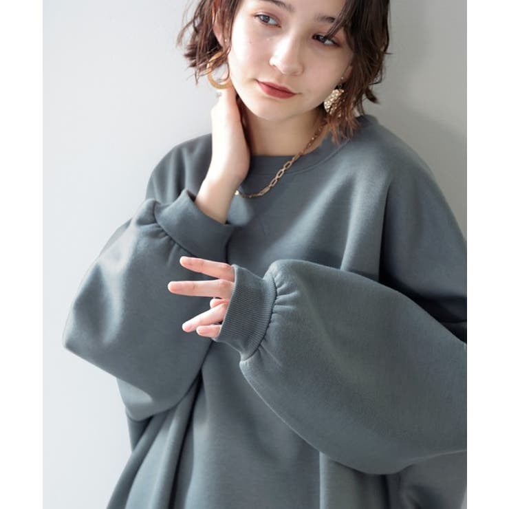 ボリューム袖 裏起毛ビッグシルエットトレーナー(長袖) | Classical Elf  | 詳細画像10 