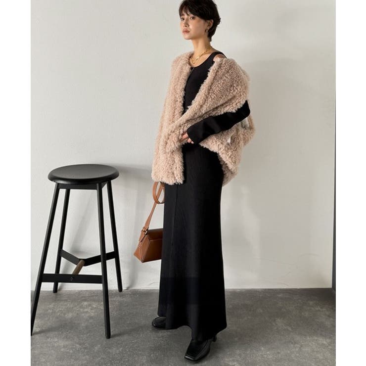 ヘルシーに大人の肌魅せ。肩開きニットワンピース | Classical Elf  | 詳細画像10 