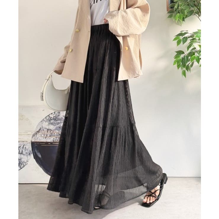 ブラック | 【Classical Evon】甘くない、大人のティアード。シアーな抜け感と美シ… | Classical Elf 