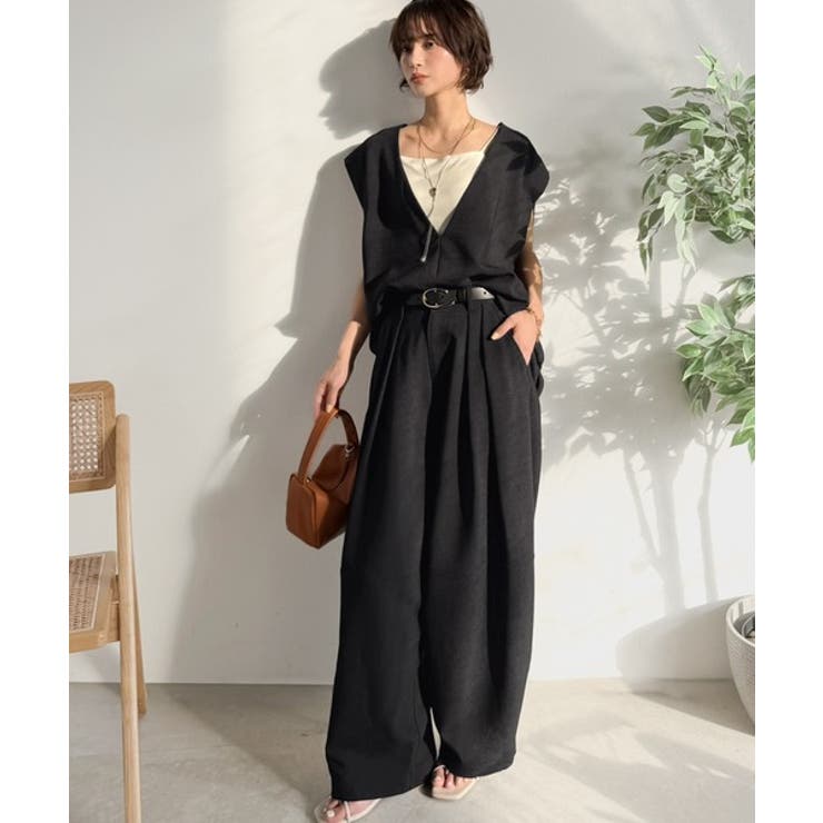 【Classical Evon】シンプルな品をまとう。リネンタッチベスト（Vネッ… | Classical Elf  | 詳細画像7 