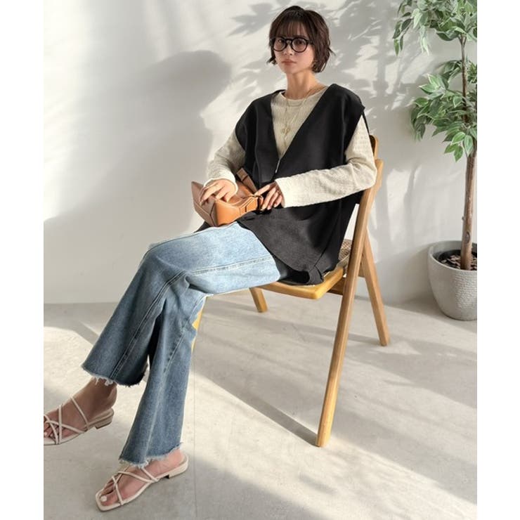 【Classical Evon】シンプルな品をまとう。リネンタッチベスト（Vネッ… | Classical Elf  | 詳細画像11 