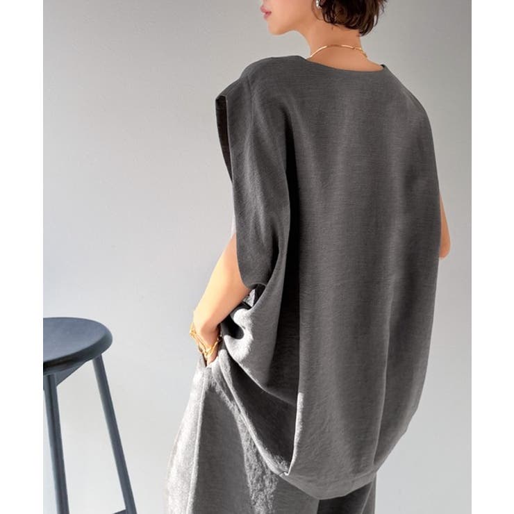 【Classical Evon】シンプルな品をまとう。リネンタッチベスト（Vネッ… | Classical Elf  | 詳細画像15 