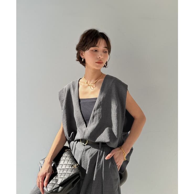 【Classical Evon】シンプルな品をまとう。リネンタッチベスト（Vネッ… | Classical Elf  | 詳細画像17 