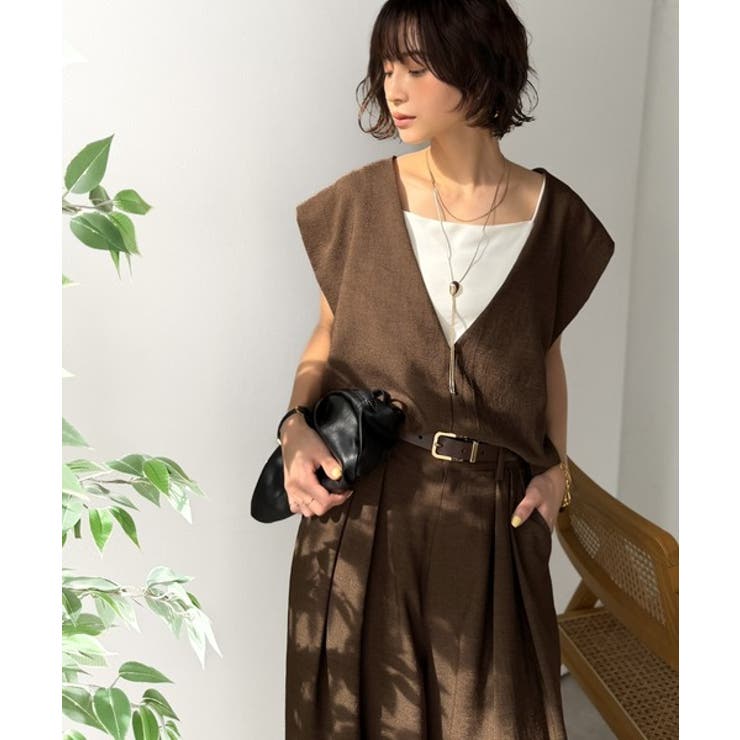 【Classical Evon】シンプルな品をまとう。リネンタッチベスト（Vネッ… | Classical Elf  | 詳細画像28 