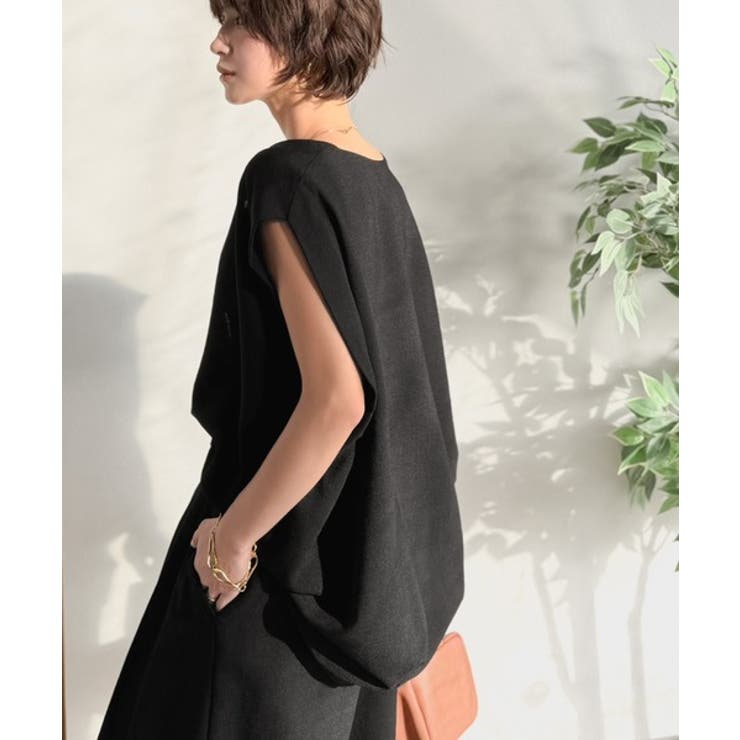 【Classical Evon】シンプルな品をまとう。リネンタッチベスト（Vネッ… | Classical Elf  | 詳細画像2 