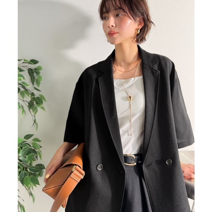 ブラック | 【Classical Evon】さらりと整う、余裕。リネンタッチジャケット（セッ… | Classical Elf 