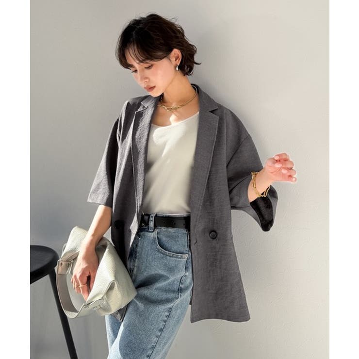 【Classical Evon】さらりと整う、余裕。リネンタッチジャケット（セッ… | Classical Elf  | 詳細画像17 