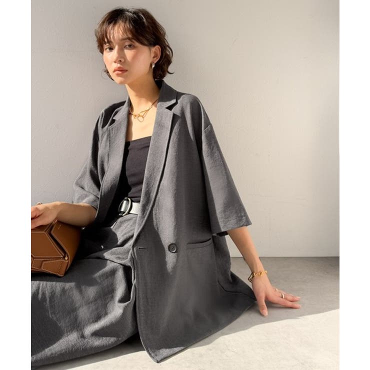 【Classical Evon】さらりと整う、余裕。リネンタッチジャケット（セッ… | Classical Elf  | 詳細画像19 