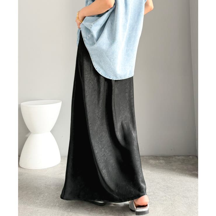 【Classical Evon】上品な落ち感で魅せる、サテンの美しさ。ウエストギ… | Classical Elf  | 詳細画像6 