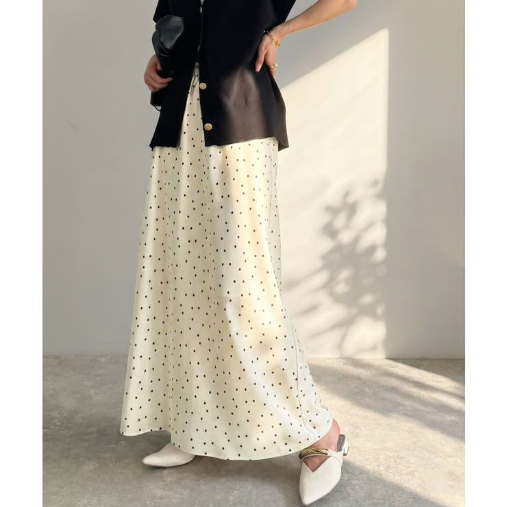 アイボリードット | 【Classical Evon】上品な落ち感で魅せる、サテンの美しさ。ウエストギ… | Classical Elf 