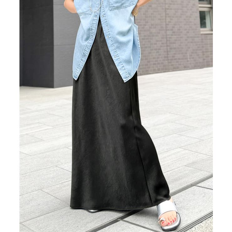 【Classical Evon】上品な落ち感で魅せる、サテンの美しさ。ウエストギ… | Classical Elf  | 詳細画像3 