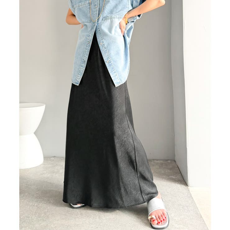 【Classical Evon】上品な落ち感で魅せる、サテンの美しさ。ウエストギ… | Classical Elf  | 詳細画像5 