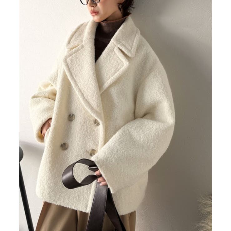 雪のようにやさしい肌触りで、大人のきちんと感を演出。軽やかブークレPコート | Classical Elf  | 詳細画像7 