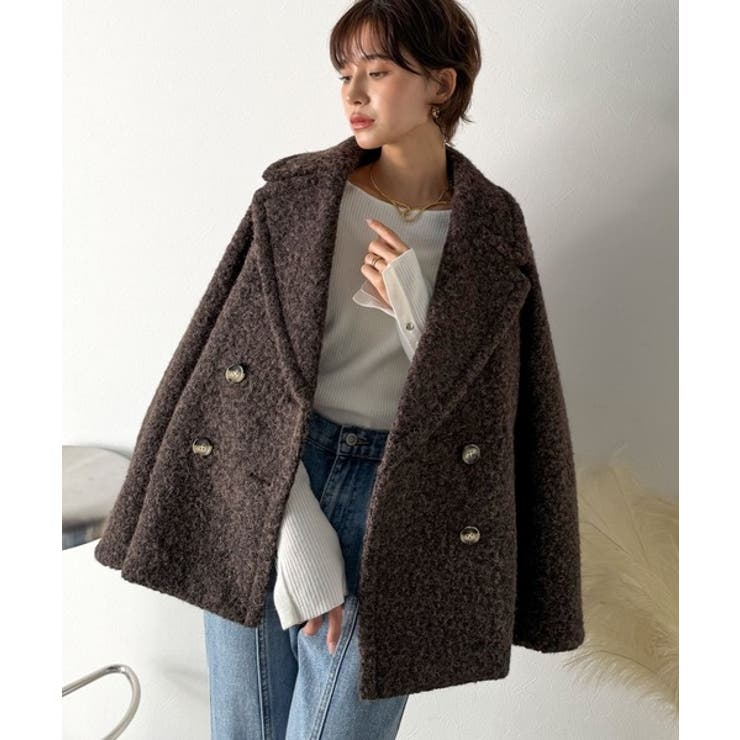 雪のようにやさしい肌触りで、大人のきちんと感を演出。軽やかブークレPコート | Classical Elf  | 詳細画像11 