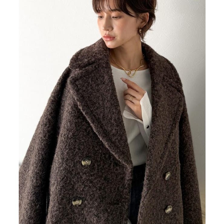 雪のようにやさしい肌触りで、大人のきちんと感を演出。軽やかブークレPコート | Classical Elf  | 詳細画像12 