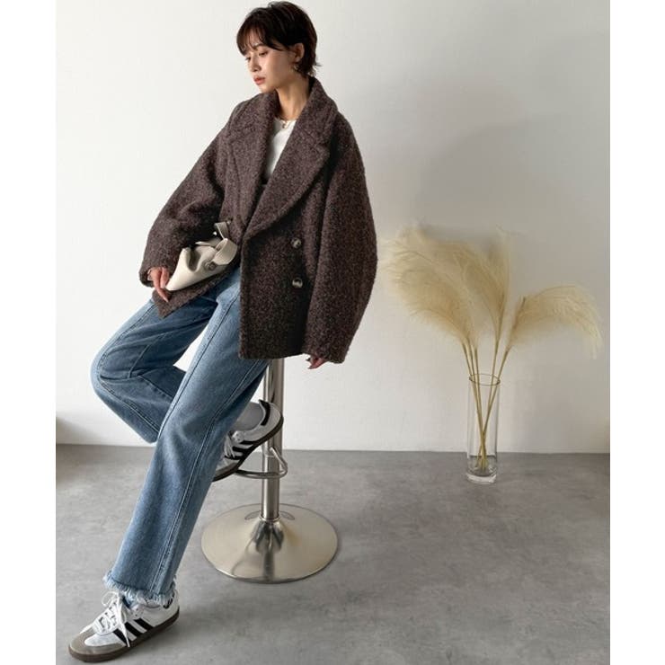 雪のようにやさしい肌触りで、大人のきちんと感を演出。軽やかブークレPコート | Classical Elf  | 詳細画像13 