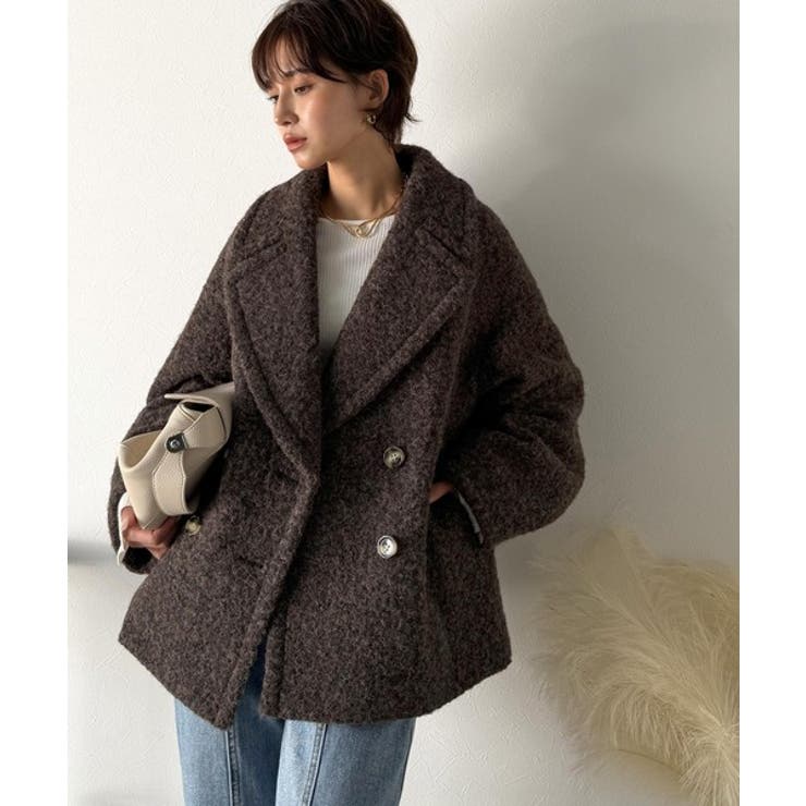 雪のようにやさしい肌触りで、大人のきちんと感を演出。軽やかブークレPコート | Classical Elf  | 詳細画像15 