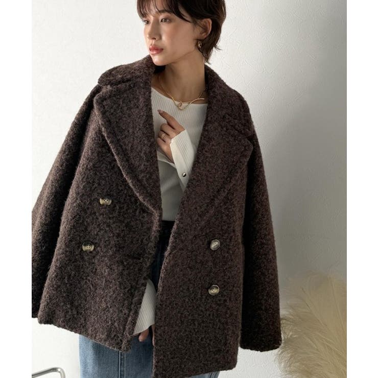 雪のようにやさしい肌触りで、大人のきちんと感を演出。軽やかブークレPコート | Classical Elf  | 詳細画像17 