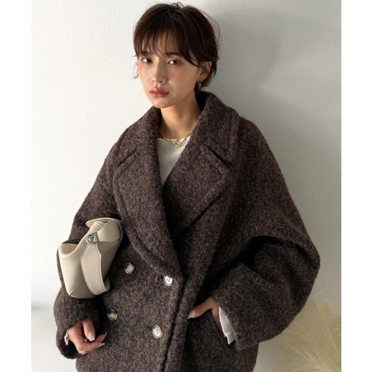 雪のようにやさしい肌触りで、大人のきちんと感を演出。軽やかブークレPコート | Classical Elf  | 詳細画像18 