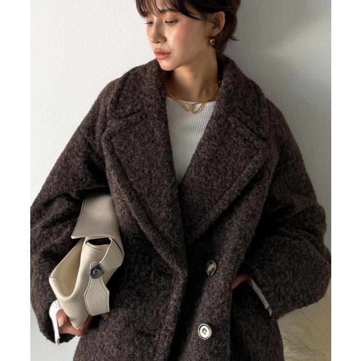 雪のようにやさしい肌触りで、大人のきちんと感を演出。軽やかブークレPコート | Classical Elf  | 詳細画像19 