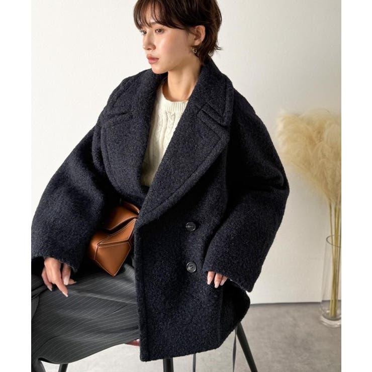 雪のようにやさしい肌触りで、大人のきちんと感を演出。軽やかブークレPコート | Classical Elf  | 詳細画像21 