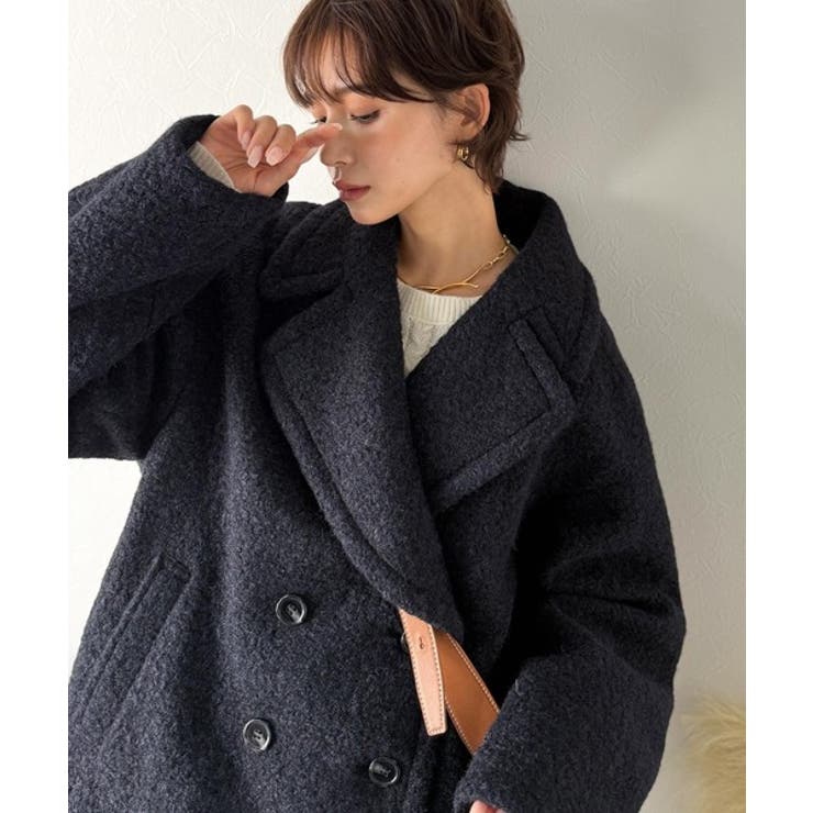 雪のようにやさしい肌触りで、大人のきちんと感を演出。軽やかブークレPコート | Classical Elf  | 詳細画像22 