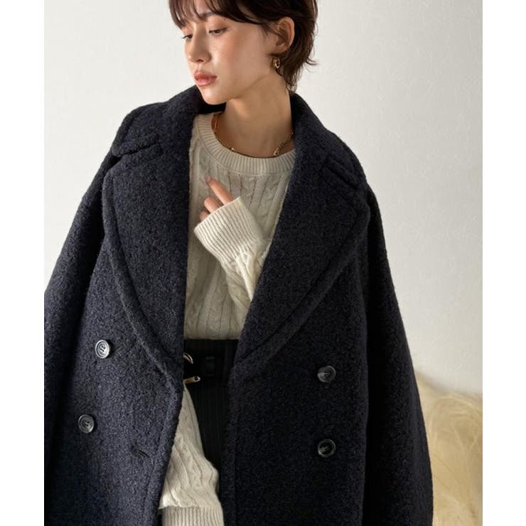 雪のようにやさしい肌触りで、大人のきちんと感を演出。軽やかブークレPコート | Classical Elf  | 詳細画像24 