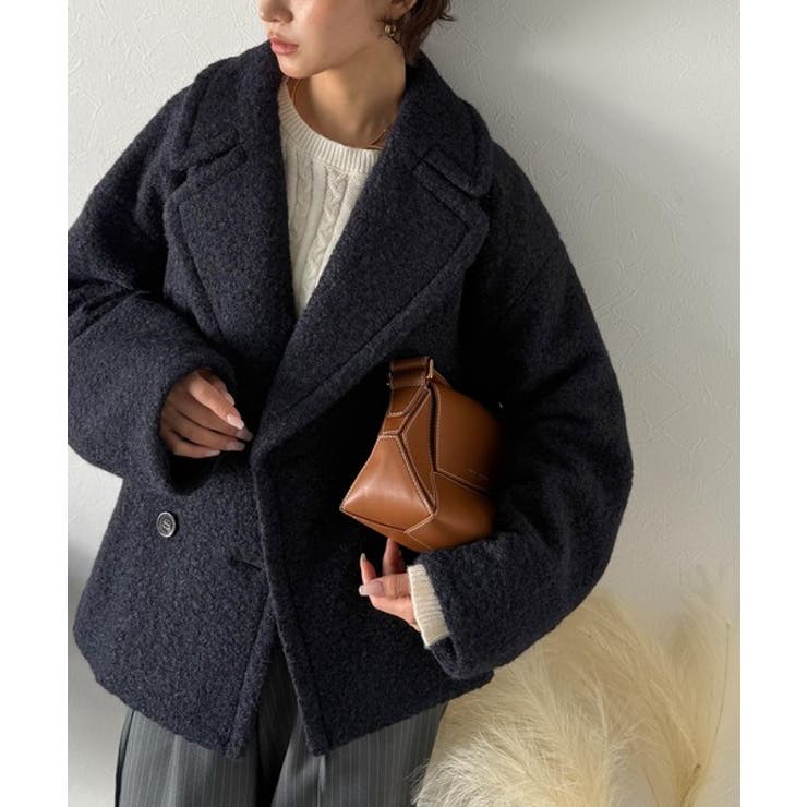 雪のようにやさしい肌触りで、大人のきちんと感を演出。軽やかブークレPコート | Classical Elf  | 詳細画像25 